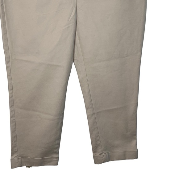 Chicos So Slimming Women’s Beige Cropped Pants Size 16 Cotton Spandex Blend - Picture 5 of 15